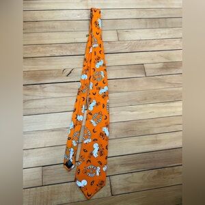 Casper Mens Tie Necktie Orange Multicolor The Friendly Ghost Halloween